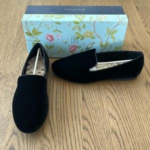 Birdies The Starling Black Velvet Slipper Flat-Size 9 and New In Box